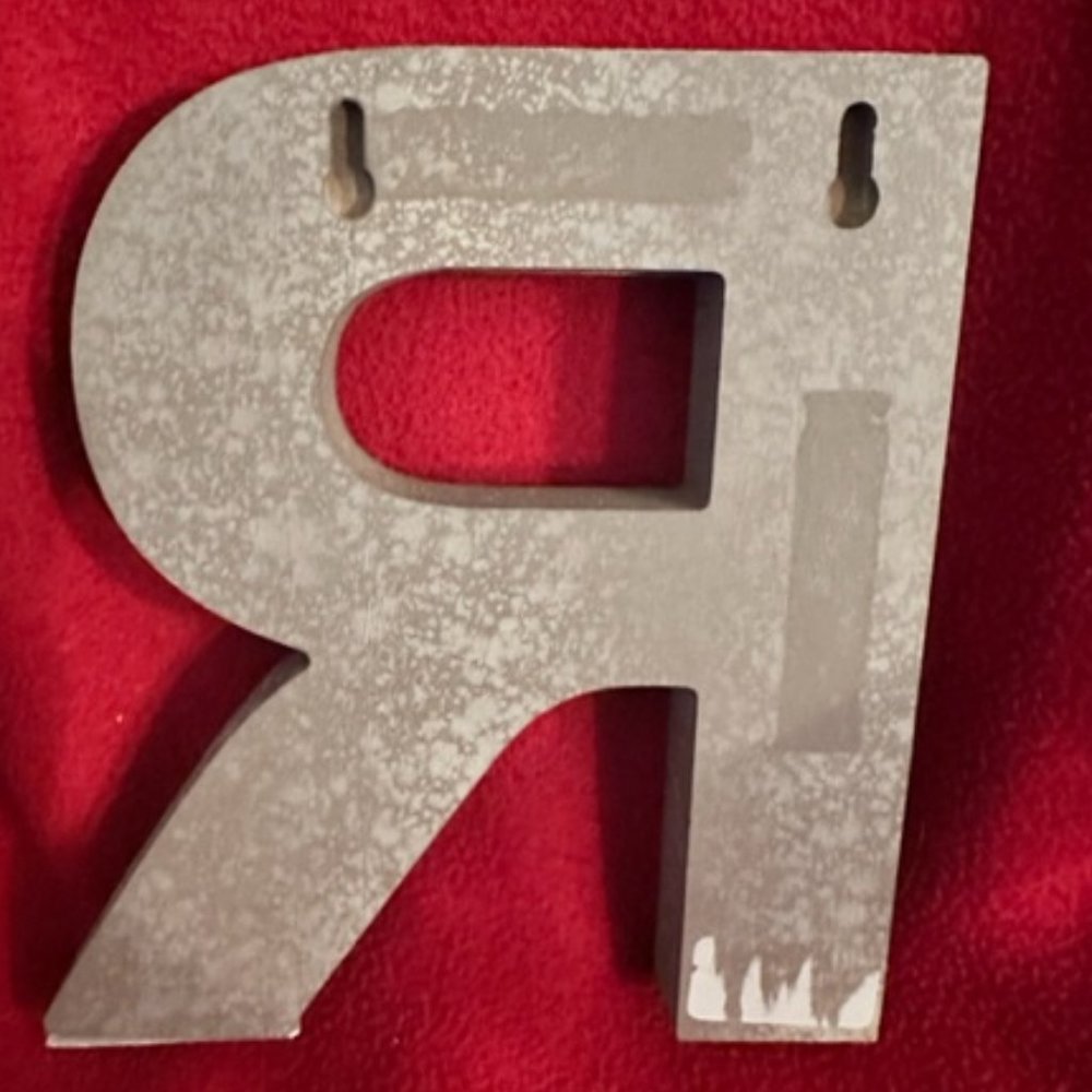 Decorative Wooden Initial - R - Picture 5 of 5